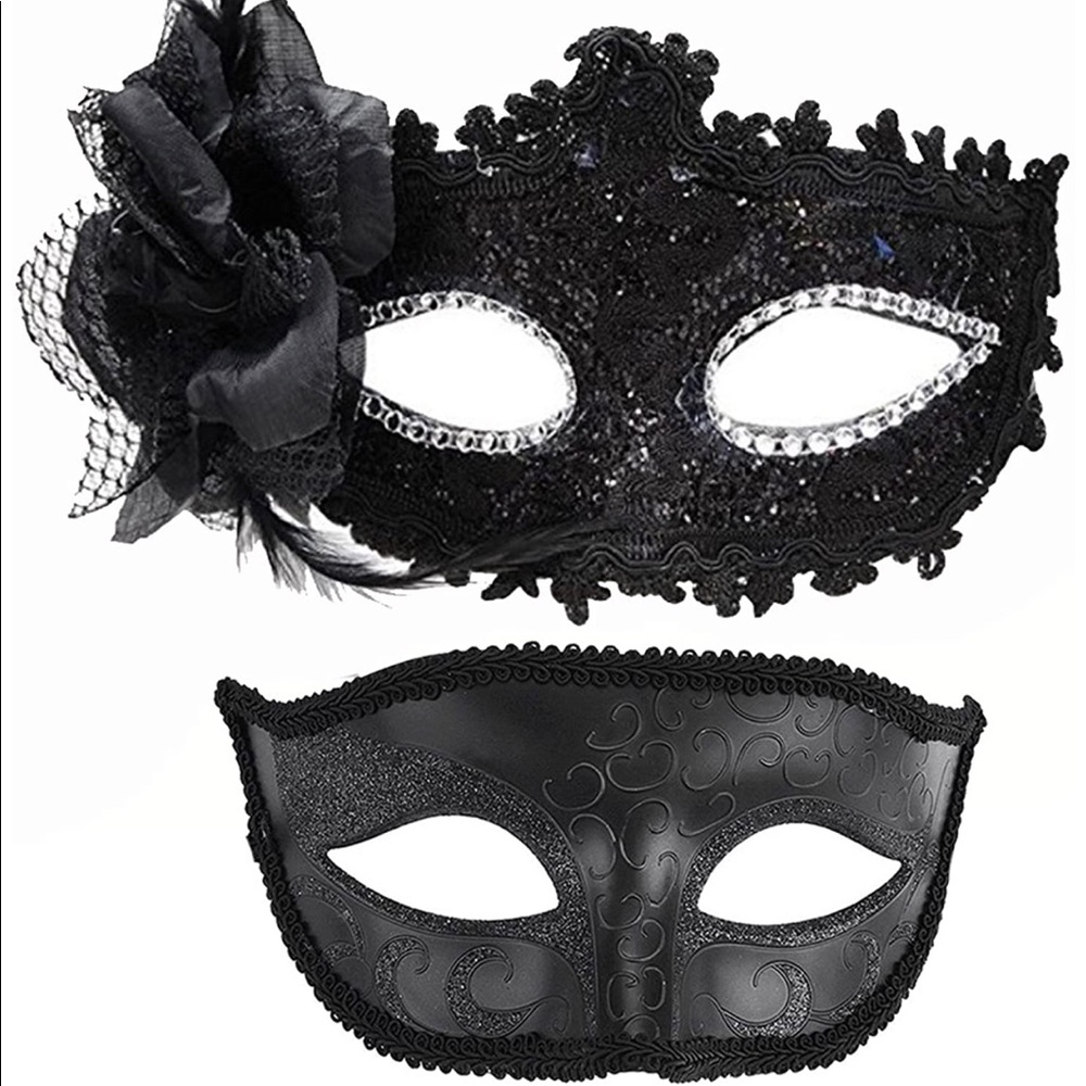 Couples masquerade or Mardi Gras masks